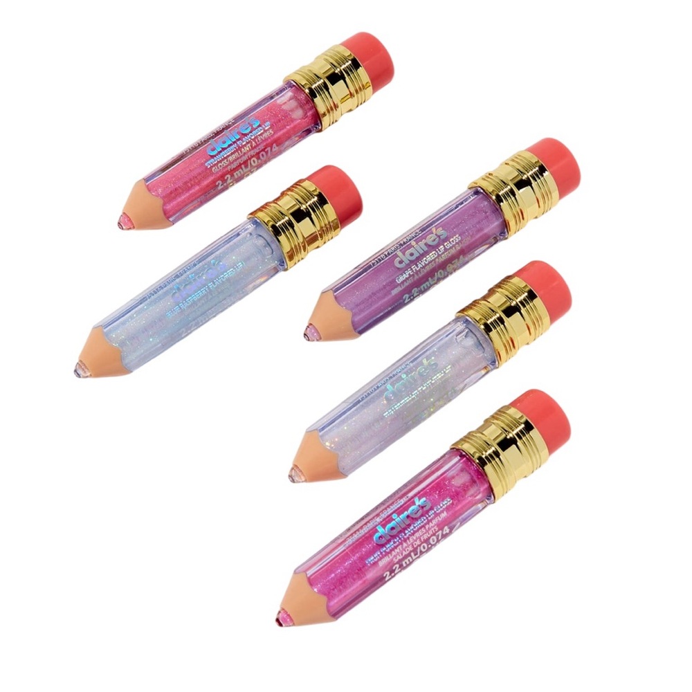 Shimmer Pencil Lip Gloss Set - 5 Pack
